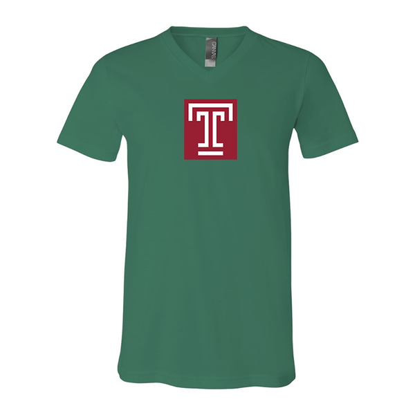 Temple Owls BELLA  CANVAS - Jersey V-Neck T-Shirt