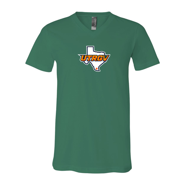 UTRGV Vaqueros BELLA  CANVAS - Jersey V-Neck T-Shirt