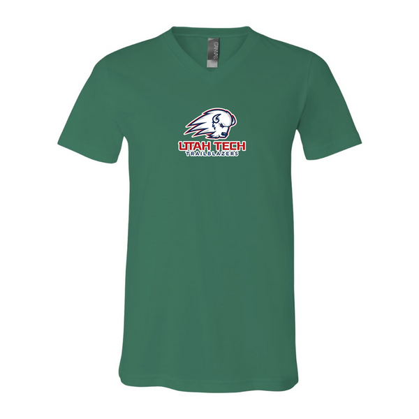 Utah Tech Trailblazers BELLA  CANVAS - Jersey V-Neck T-Shirt