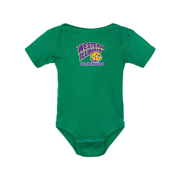 Western Illinois Leathernecks  Rabbit Skins Infant Baby Rib Bodysuit
