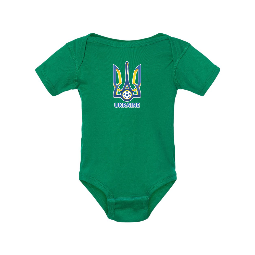 Ukraine National Football Soccer Team Baby Romper Onesie
