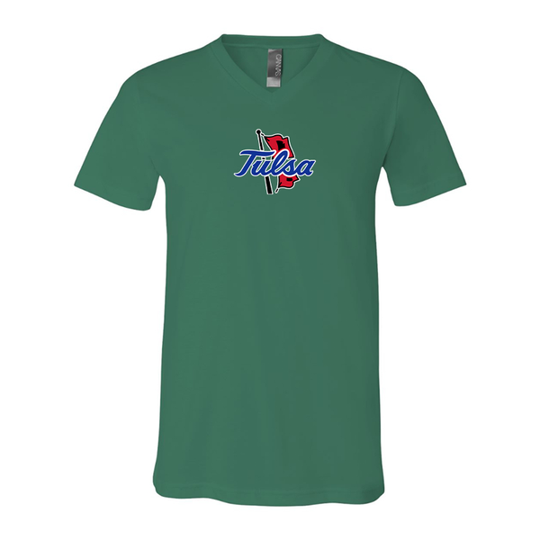 Tulsa Golden Hurricane BELLA  CANVAS - Jersey V-Neck T-Shirt