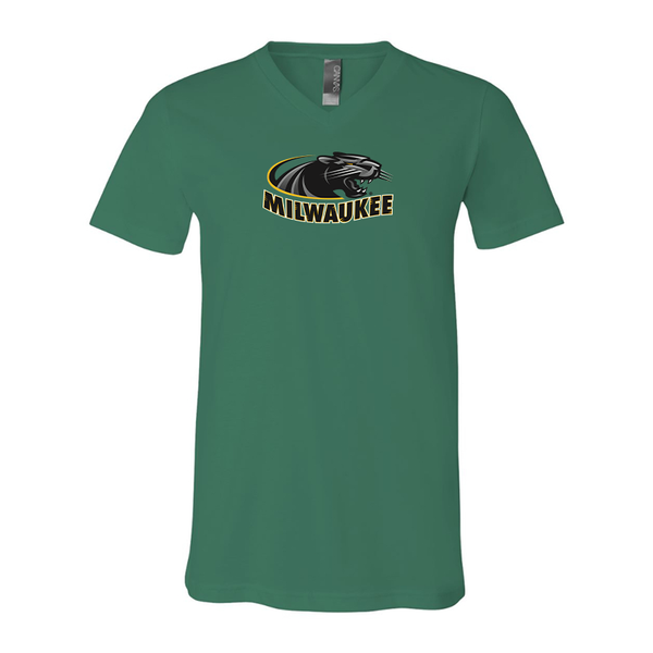 Wisconsin Milwaukee Panthers BELLA  CANVAS - Jersey V-Neck T-Shirt