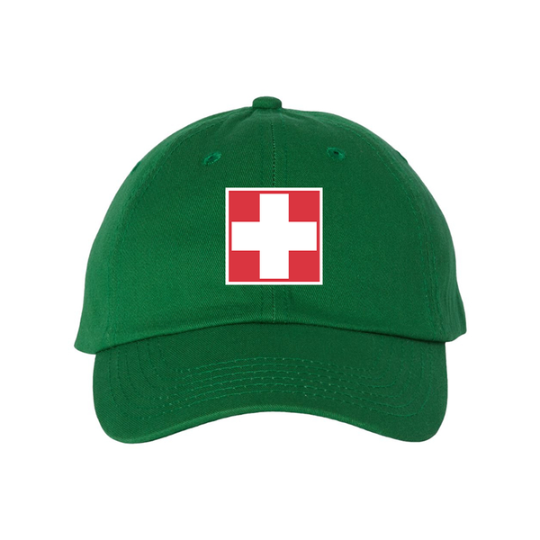 Switzerland National Football Soccer Team  Valucap Adult Bio-Washed Classic Dad Hat
