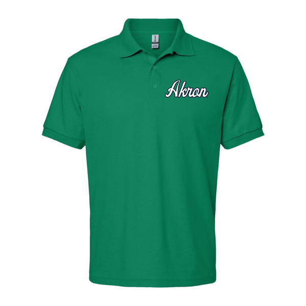 Men's Akron Zips Gildan Dry Blend Jersey Polo