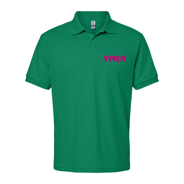Men's YMCA Mauve Dry Blend Jersey Polo