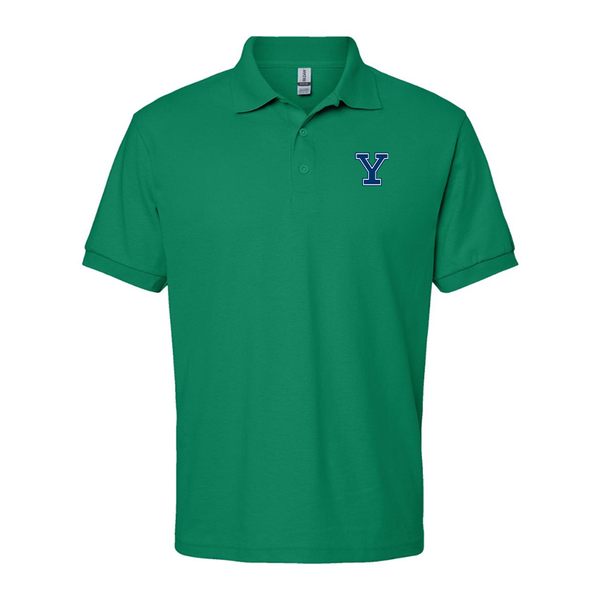 Men's Yale Bulldogs Gildan Dry Blend Jersey Polo