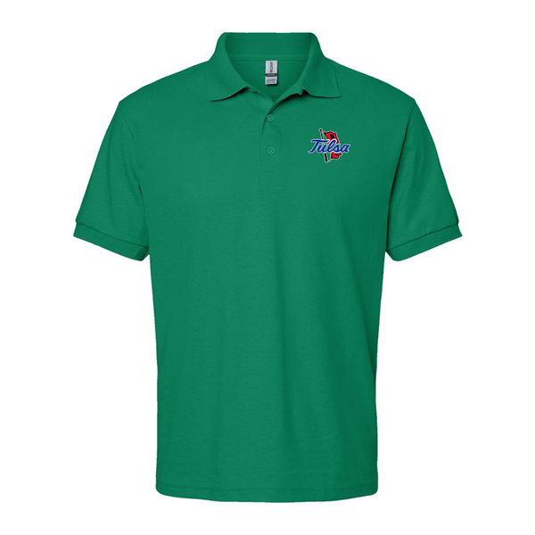 Men's Tulsa Golden Hurricane Gildan Dry Blend Jersey Polo