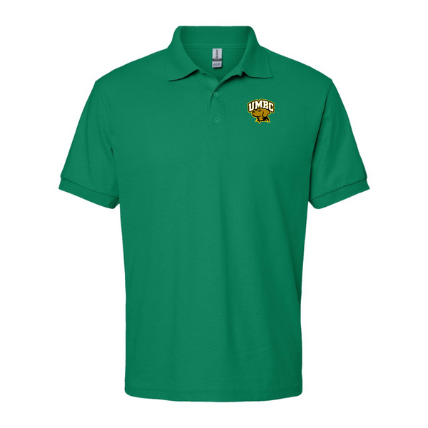 Men's  UMBC Retrievers Gildan Dry Blend Jersey Polo