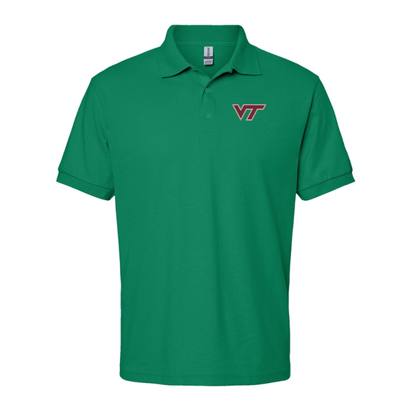 Men's Virginia Tech Hokies Gildan Dry Blend Jersey Polo