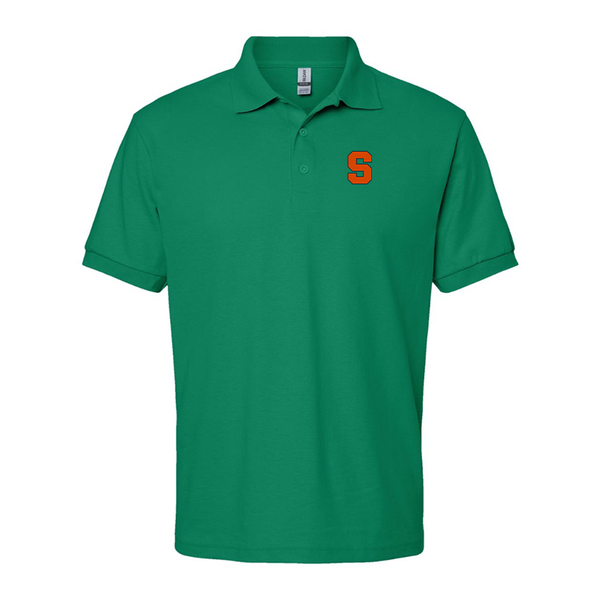 Men's Syracuse Orange Gildan Dry Blend Jersey Polo