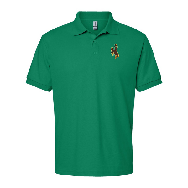 Men's  Wyoming Cowboys Gildan Dry Blend Jersey Polo