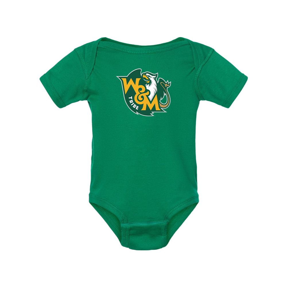 William and Mary Tribe  Baby Romper Onesie