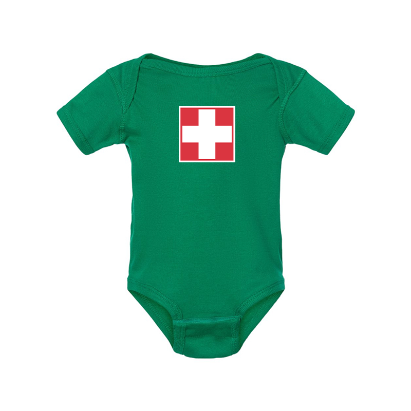 Switzerland National Football Soccer Team Baby Romper Onesie