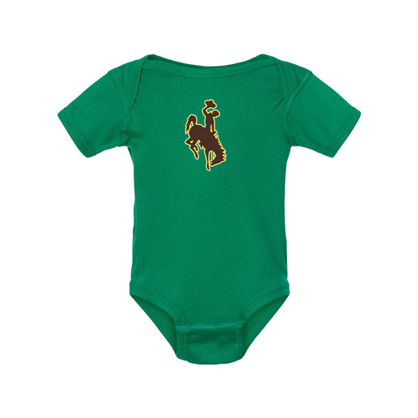 Wyoming Cowboys  Rabbit Skins Infant Baby Rib Bodysuit