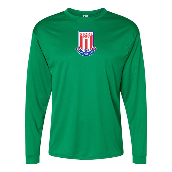 Men's Stoke City Soccer Performance Long Sleeve T-Shirt