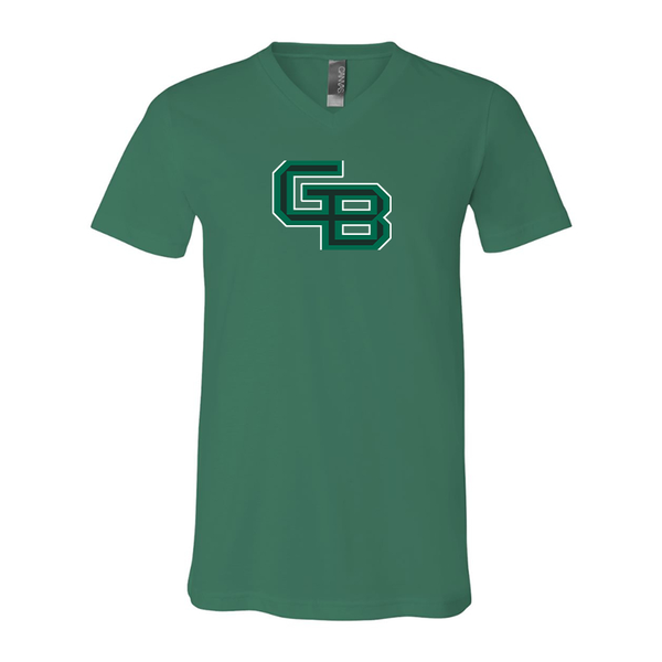 Wisconsin Green Bay Phoenix BELLA  CANVAS - Jersey V-Neck T-Shirt