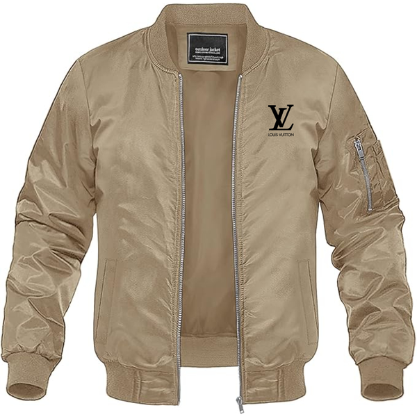 Men's   Louis Vuitton Lightweight Bomber Jacket Windbreaker Softshell Varsity Jacket Coat