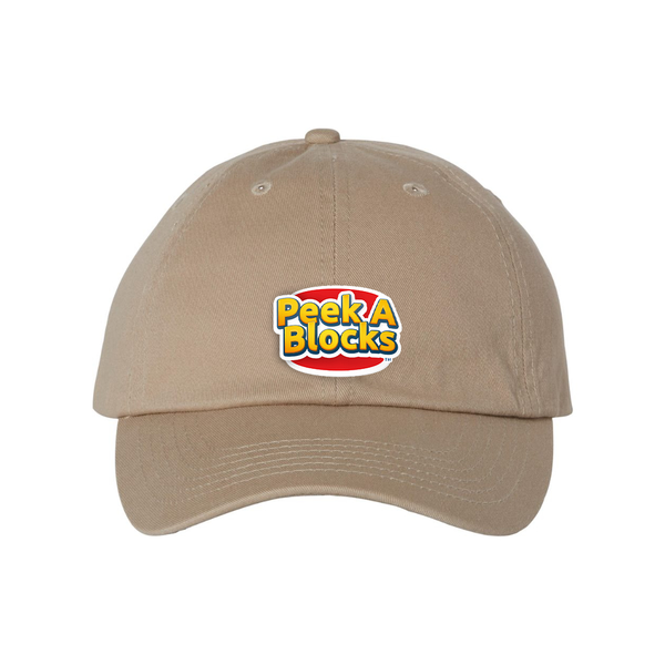 Peek A Blocks  Valucap Adult Bio-Washed Classic Dad Hat