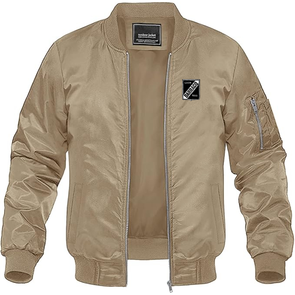 Men's Darracq Logo Lightweight Bomber Jacket Windbreaker Softshell Varsity Jacket Coat