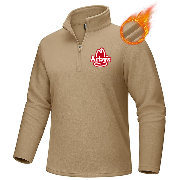 Men's Arbys MAGCOMSEN Men_s Quarter-Zip Pullover Polar Fleece Sweatshirt Stand Collar Long Sleeve Shirt for Men Thermal Winter Fall
