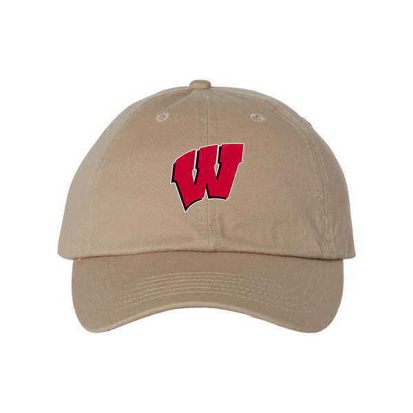 Wisconsin Badgers  Valucap Adult Bio-Washed Classic Dad Hat
