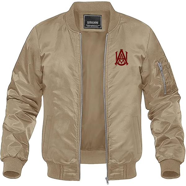 Men's Alabama AM Bulldogs   Lightweight Bomber Jacket Windbreaker Softshell Varsity Jacket Coat