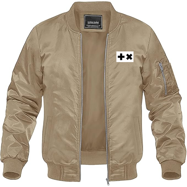 Men's Martin Garrix Logo Lightweight Bomber Jacket Windbreaker Softshell Varsity Jacket Coat