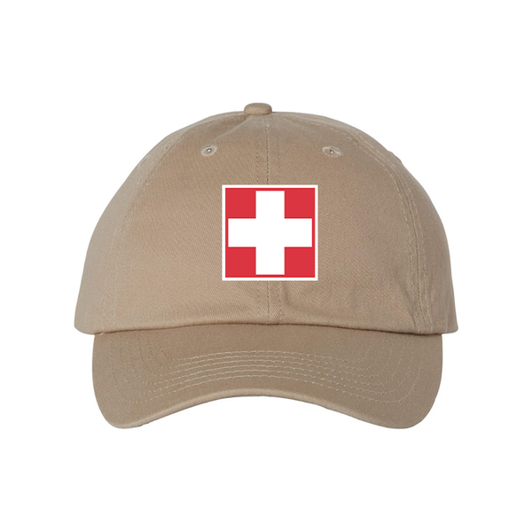 Switzerland National Football Soccer Team  Valucap Adult Bio-Washed Classic Dad Hat