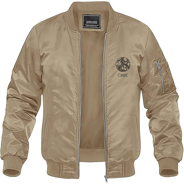 Men's Oribe   Lightweight Bomber Jacket Windbreaker Softshell Varsity Jacket Coat
