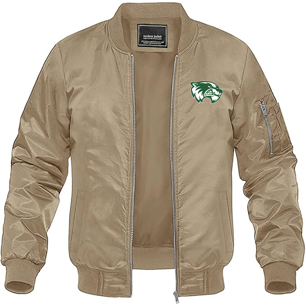 Men's Utah Valley Wolverines Lightweight Bomber Jacket Windbreaker Softshell Varsity Jacket Coat