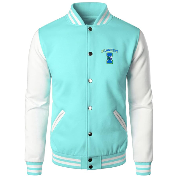 Men's Texas AM CC Islanders   Varsity Baseball Jacket Cotton Blend Letterman Jackets