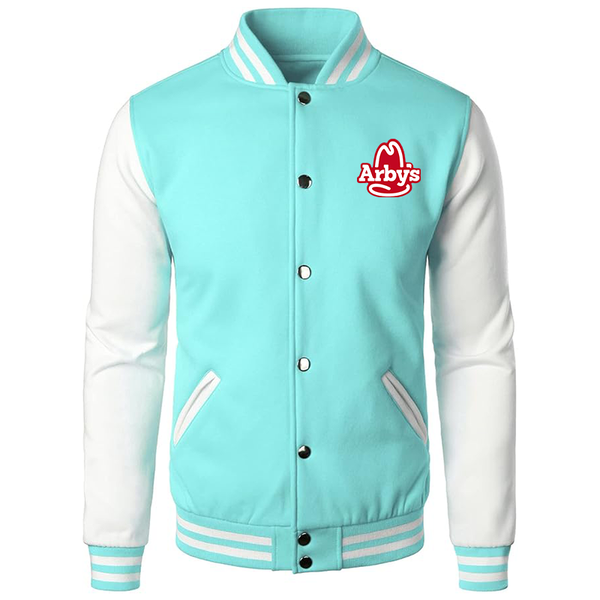 Men's  Arbys Varsity Baseball Jacket Cotton Blend Letterman Jackets