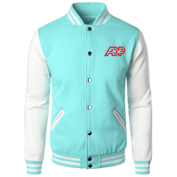 Men's  ADP Varsity Baseball Jacket Cotton Blend Letterman Jackets