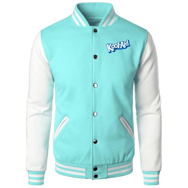 Men's kool-Aid Varsity Baseball Jacket Cotton Blend Letterman Jackets