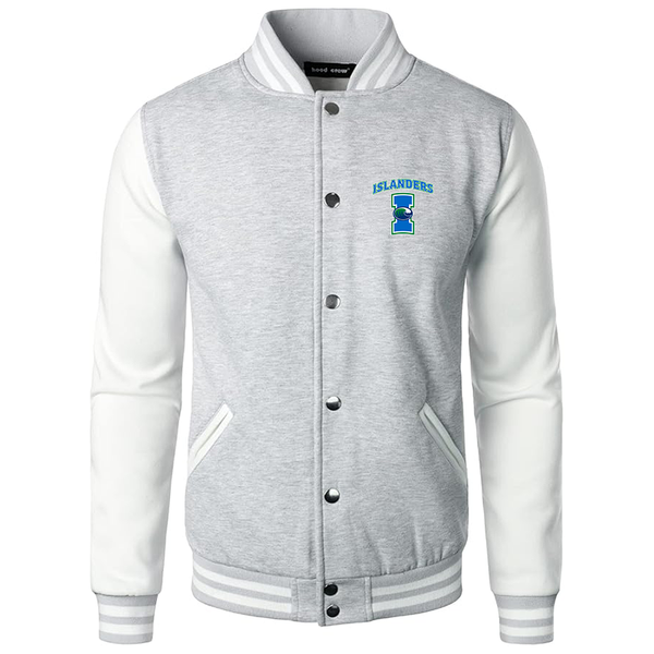 Men's Texas AM CC Islanders   Varsity Baseball Jacket Cotton Blend Letterman Jackets