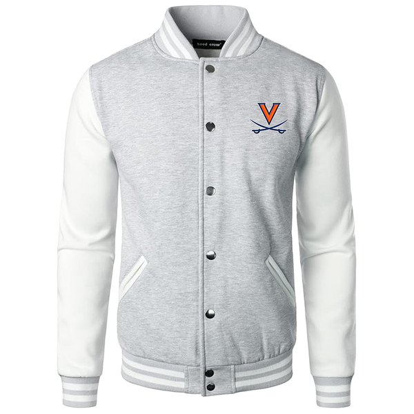 Men's  Virginia Cavaliers Varsity Baseball Jacket Cotton Blend Letterman Jackets