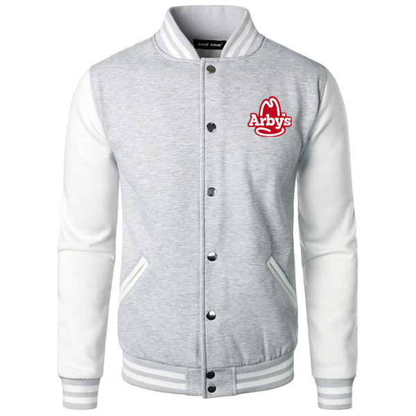 Men's  Arbys Varsity Baseball Jacket Cotton Blend Letterman Jackets