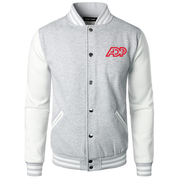 Men's  ADP Varsity Baseball Jacket Cotton Blend Letterman Jackets