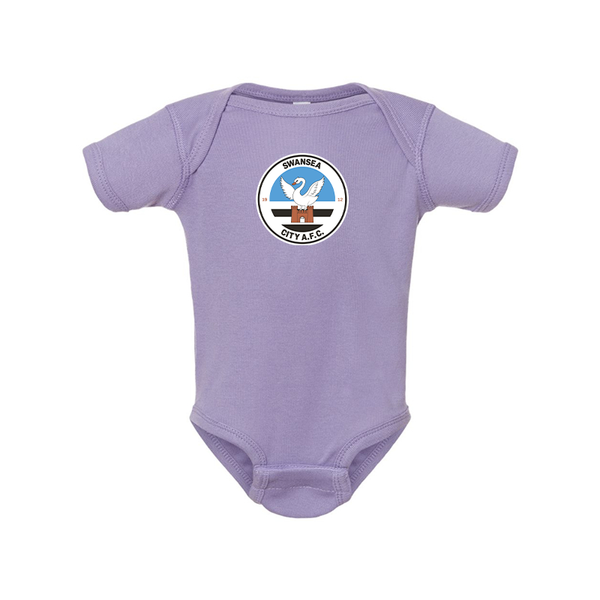 Swansea City Soccer  Rabbit Skins Infant Baby Rib Bodysuit