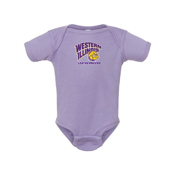 Western Illinois Leathernecks  Rabbit Skins Infant Baby Rib Bodysuit