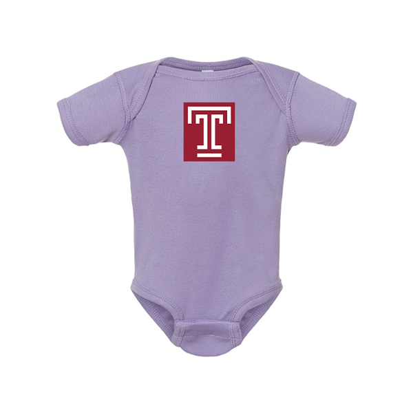 Temple Owls  Rabbit Skins Infant Baby Rib Bodysuit