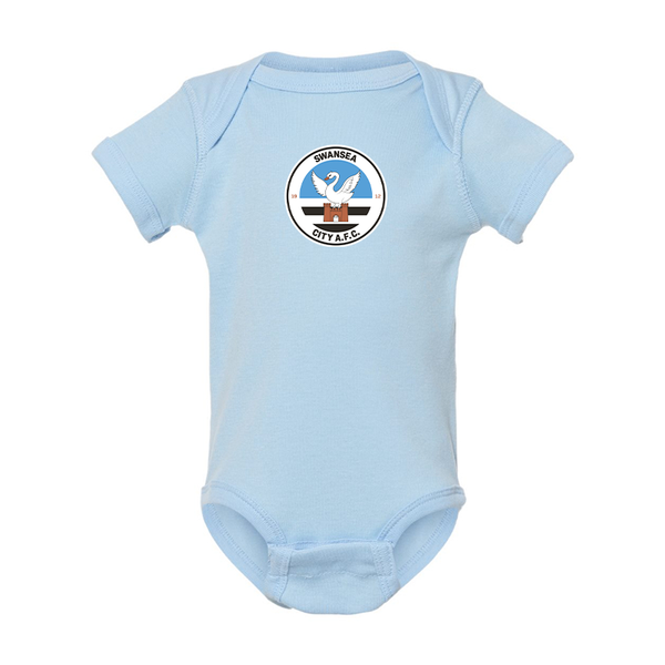 Swansea City Soccer  Rabbit Skins Infant Baby Rib Bodysuit