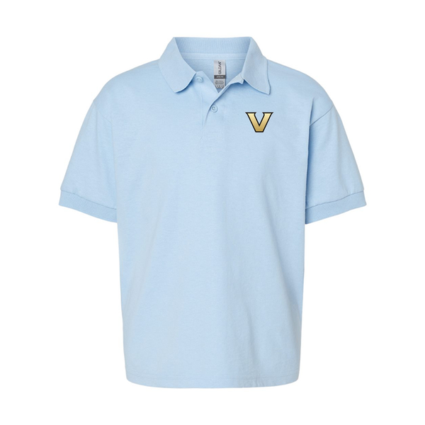 Youth Vanderbilt Commodores Gildan Dry Blend Jersey Polo
