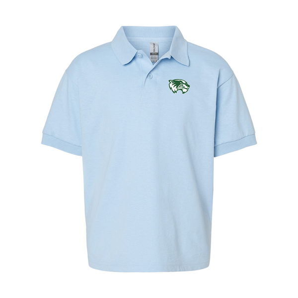 Youth Utah Valley Wolverines Gildan Dry Blend Jersey Polo