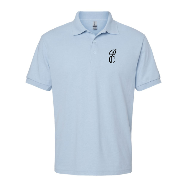 Men's P & C Black   Dry Blend Jersey Polo