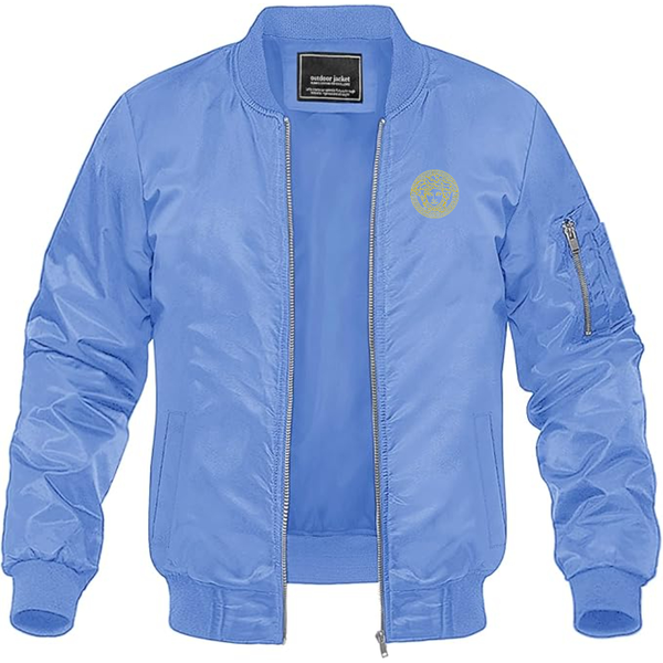 Men's Versace Thumbnail Lightweight Bomber Jacket Windbreaker Softshell Varsity Jacket Coat