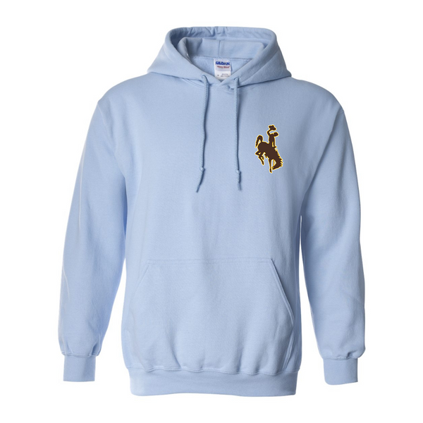 Men's  Wyoming Cowboys  Gildan  Heavy Blend Hooded Sweatshirt