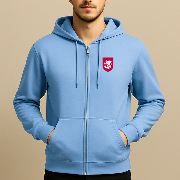 Men's Georgia National Soccer Team Zipper Hoodie