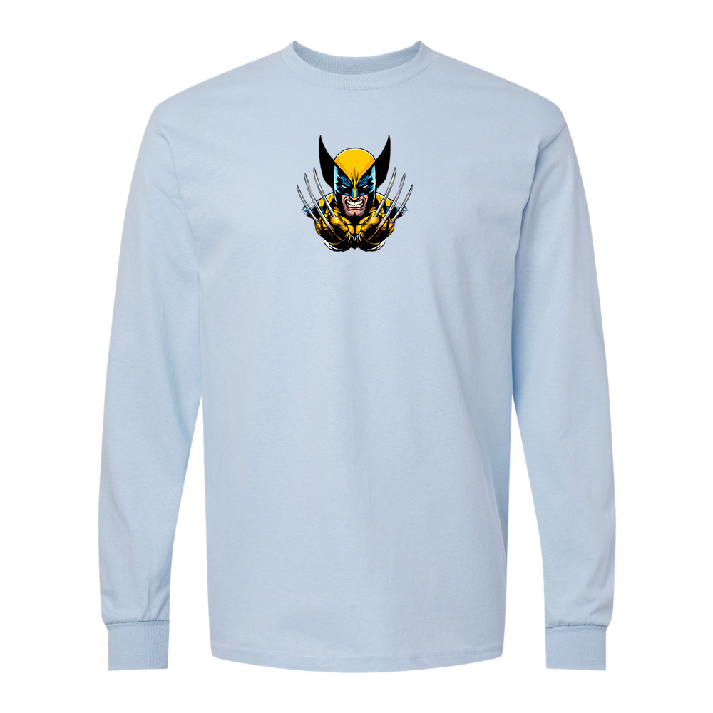 Men's  Wolverine 2025 Art  Gildan Heavy Cotton Long Sleeve T-Shirt